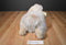 Yang Jee Cashmere Angora Long Haired Fluffy Beige Bunny Rabbit Plush