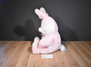 Kids of America Corp. Pink and White Easter Bunny Rabbit 2002 Plush