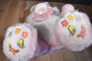 Kids of America Corp. Pink and White Easter Bunny Rabbit 2002 Plush