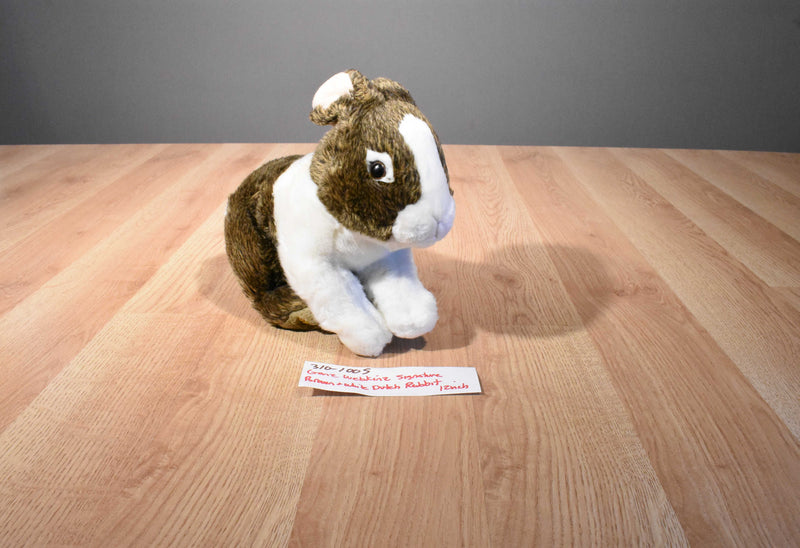 Ganz Webkinz Signature Brown and White Dutch Bunny Rabbit Beanbag Plush No Code