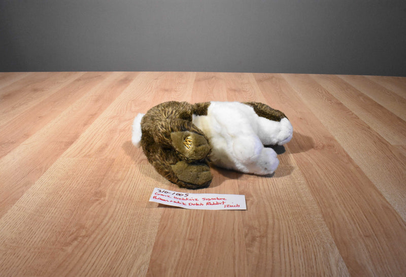 Ganz Webkinz Signature Brown and White Dutch Bunny Rabbit Beanbag Plush No Code