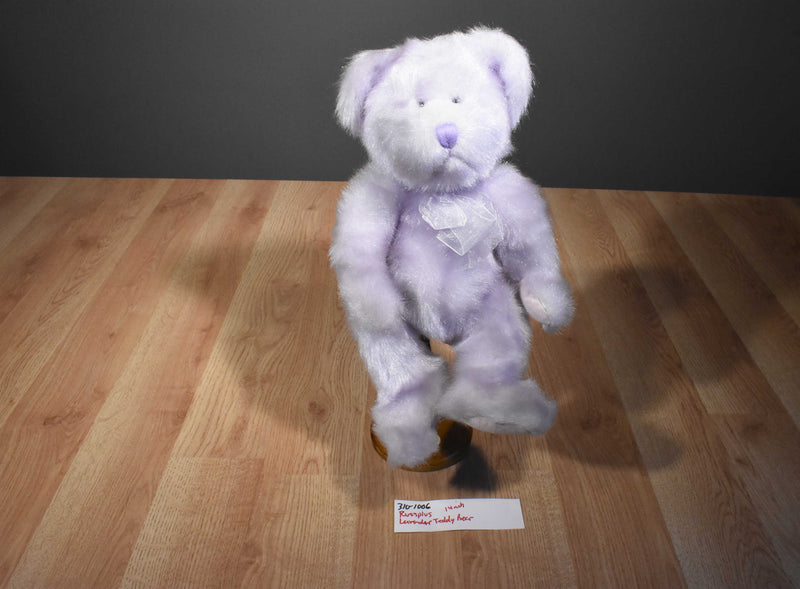 Russ Russplus Purple Teddy Bear Beanbag Plush