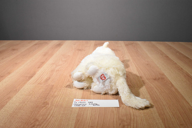 Ty Classic Champagne Pale Yellow Cat 2009 Beanbag Plush