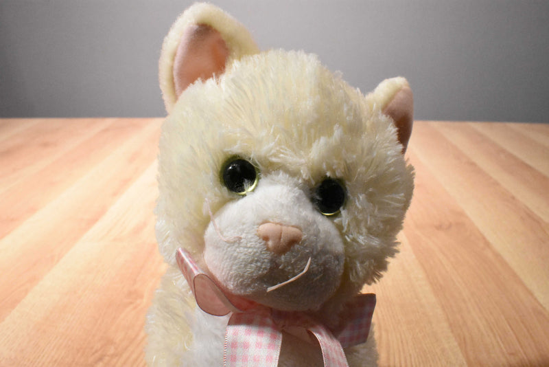Ty Classic Champagne Pale Yellow Cat 2009 Beanbag Plush