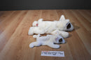 Ty Buddy 2002 and Baby 1998 Butch Bull Terrier Beanbag Plush