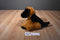 Black and Brown Puppy Dog Beanbag Plush