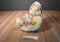 AMSCAN Bears to Adore Tan Bear in Rose Hat and Heart Pillow Plush