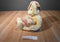 AMSCAN Bears to Adore Tan Bear in Rose Hat and Heart Pillow Plush