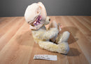 AMSCAN Bears to Adore Tan Bear in Rose Hat and Heart Pillow Plush