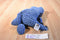 Jellycat First Step Dippy the Blue Dinosaur Beanbag Plush