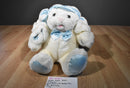 Dayton-Hudson Twistanbul Squiggles White/ Blue Bunny Rabbit Plush