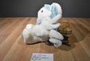 Dayton-Hudson Twistanbul Squiggles White/ Blue Bunny Rabbit Plush
