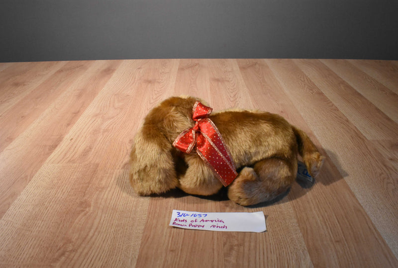 Kids of America Brown Puppy Dog beanbag Plush