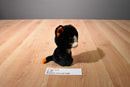 Ty Beanie Boos Frights Black White Orange Cat 2015 Beanbag Plush