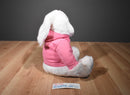 Prima Creations White Bunny Rabbit in a Pink Hoodie 2011 Plush