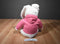 Prima Creations White Bunny Rabbit in a Pink Hoodie 2011 Plush