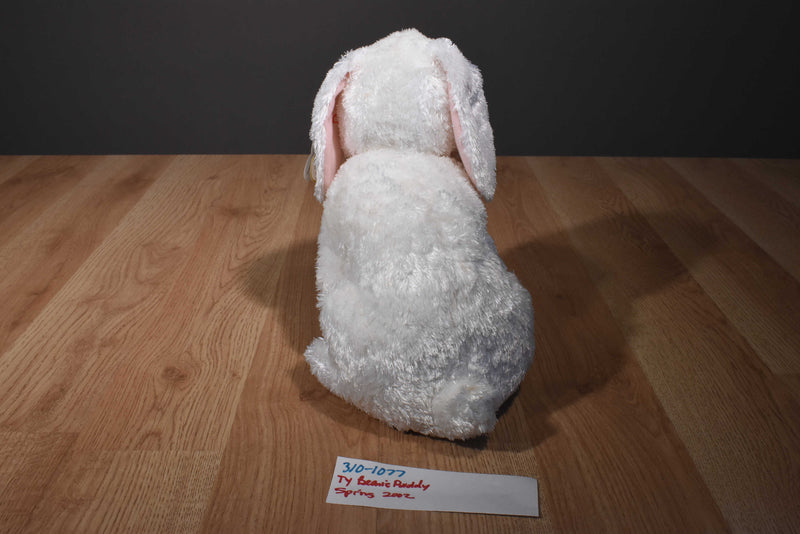 Ty Beanie Buddies Spring White Bunny Rabbit 2002 Beanbag Plush