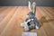 Russ Sundance the Grey and White Bunny Rabbit Beanbag Plush