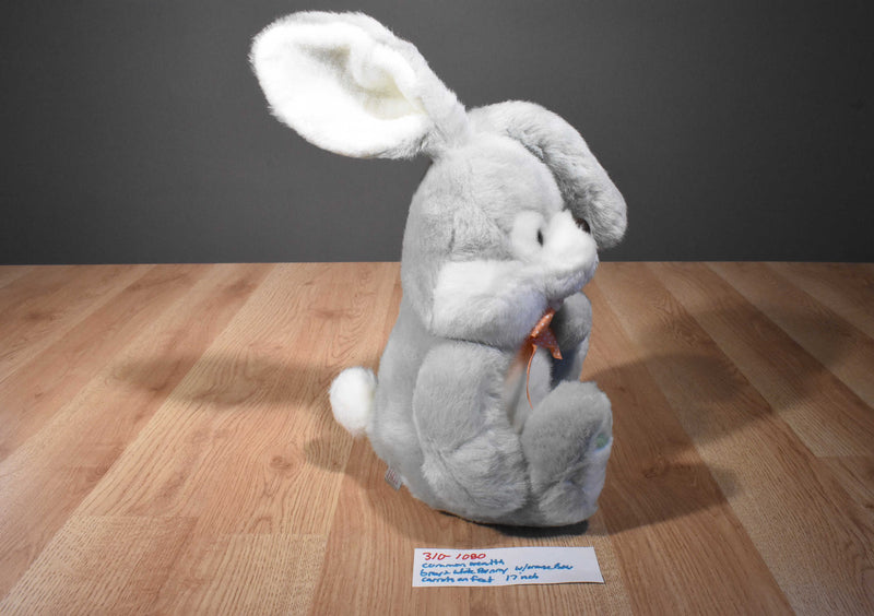 Commonwealth Grey and White Bunny Rabbit Plush