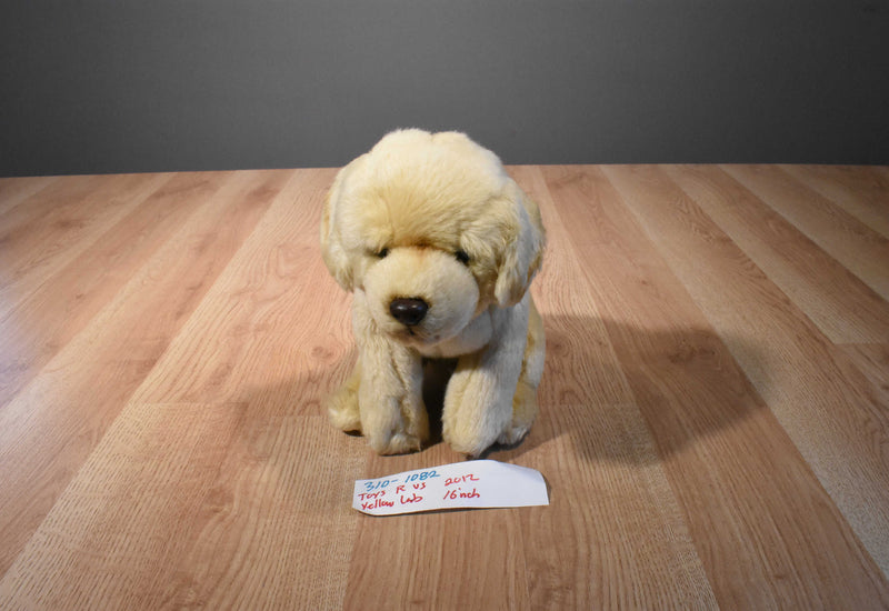 Toys R Us Yellow Labrador Puppy Dog 2012 Beanbag Plush
