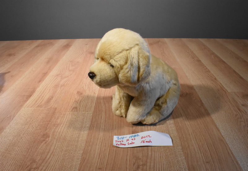 Toys R Us Yellow Labrador Puppy Dog 2012 Beanbag Plush