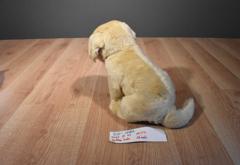 Toys R Us Yellow Labrador Puppy Dog 2012 Beanbag Plush