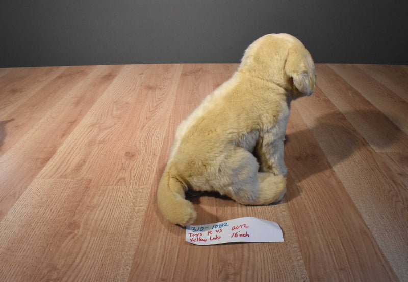 Toys R Us Yellow Labrador Puppy Dog 2012 Beanbag Plush