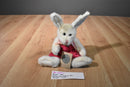 Boyd's Ashley the White Bunny Rabbit in Pink Jumper 1996 Beanbag Plush