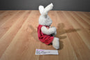 Boyd's Ashley the White Bunny Rabbit in Pink Jumper 1996 Beanbag Plush