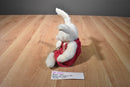 Boyd's Ashley the White Bunny Rabbit in Pink Jumper 1996 Beanbag Plush