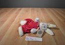 Boyd's Ashley the White Bunny Rabbit in Pink Jumper 1996 Beanbag Plush