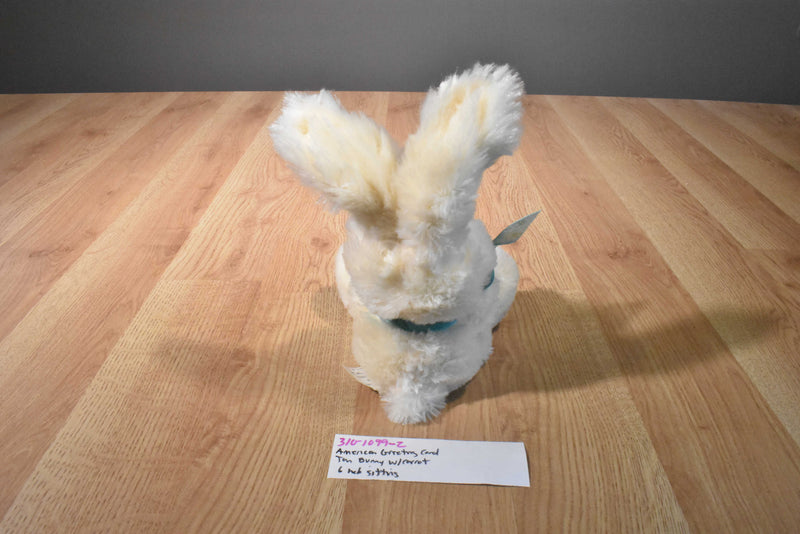 American Greetings Tan Bunny Rabbit Plush Holding a Carrot
