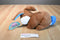 Sugar Loaf Brown and White Bunny Rabbit Plush