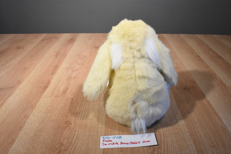 Fiesta Yellow and White Bunny Rabbit Plush