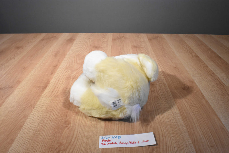 Fiesta Yellow and White Bunny Rabbit Plush