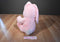 Commonwealth Pink and White Bunny Rabbit with Purple Bow Plush