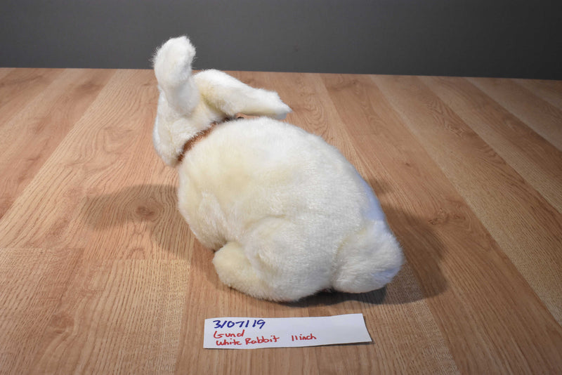 Gund Briggs White Bunny Rabbit Beanbag Plush
