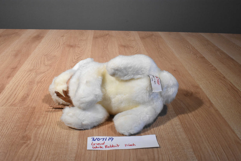 Gund Briggs White Bunny Rabbit Beanbag Plush