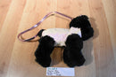 Poochie and Co. Black Scottish Terrier with Pink Sequin Body Purse Bag