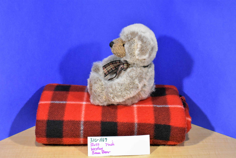 Russ Wesley Brown Bear Beanbag Plush