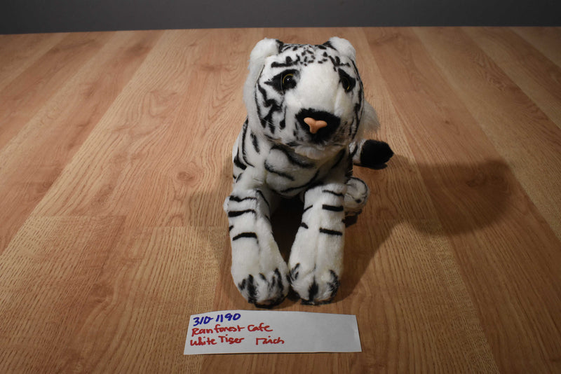 Rainforest Cafe White Bengal Tiger Beanbag Plush
