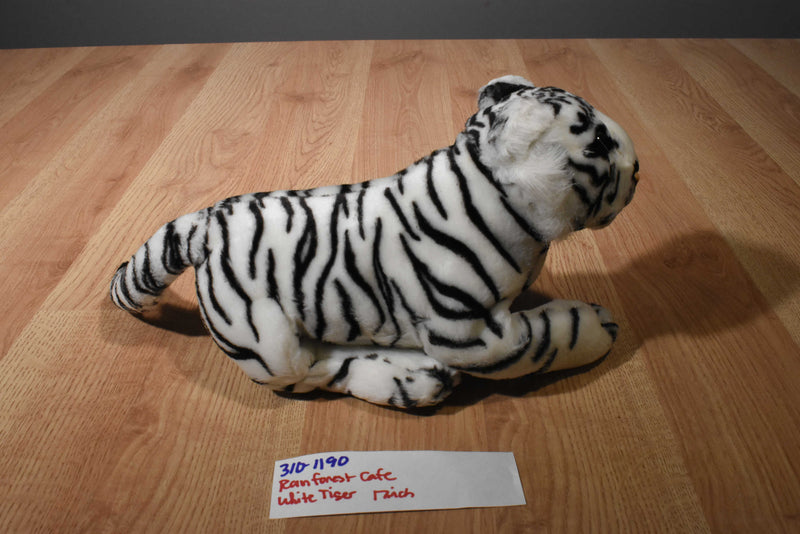 Rainforest Cafe White Bengal Tiger Beanbag Plush