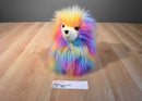 Douglas Leon the Neon Rainbow Hedgehog Beanbag Plush