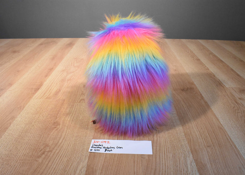 Douglas Leon the Neon Rainbow Hedgehog Beanbag Plush