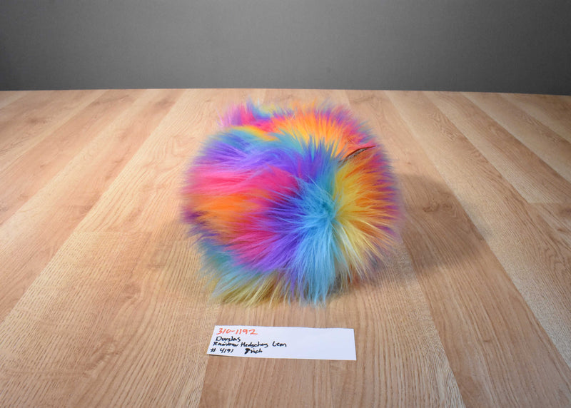 Douglas Leon the Neon Rainbow Hedgehog Beanbag Plush