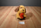 Animal Adventure Beige and Brown Dog 2011 Plush With Red Heart