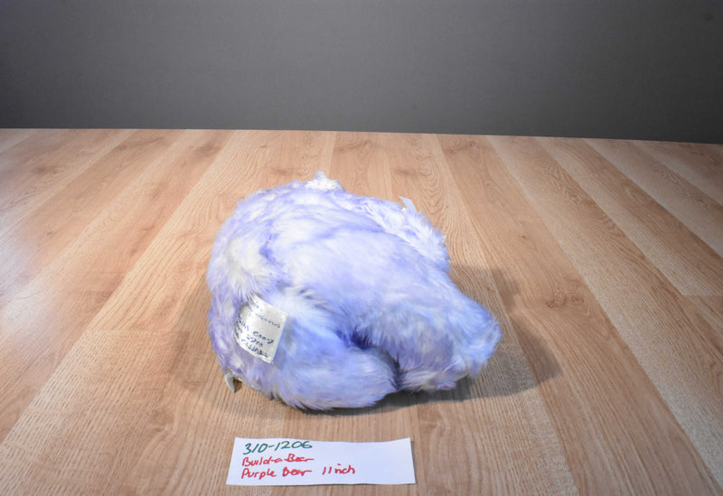 Build a Bear Purple and White Bear Plush