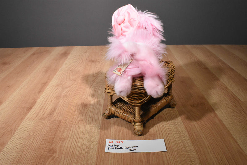 Keel Toys Pink Poodle From Paris France Beanbag Plush