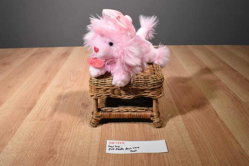 Keel Toys Pink Poodle From Paris France Beanbag Plush