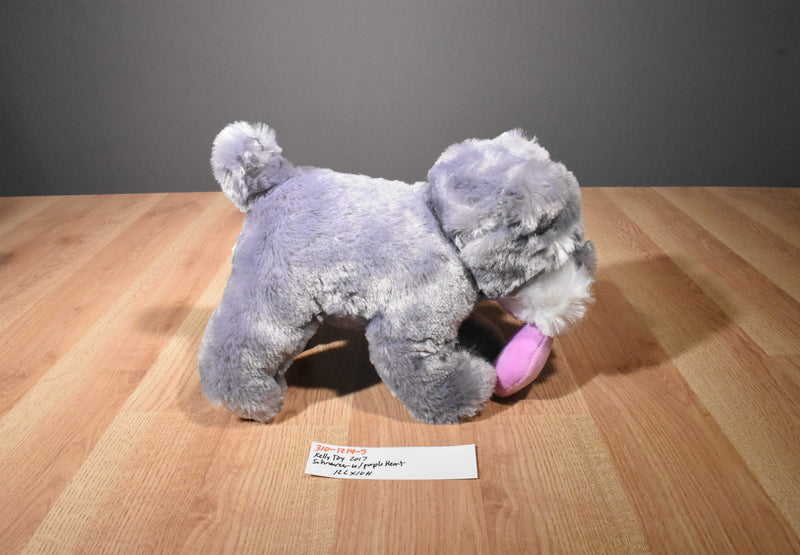 Kelly Toy Schnauzer with Purple Heart 2017 Plush